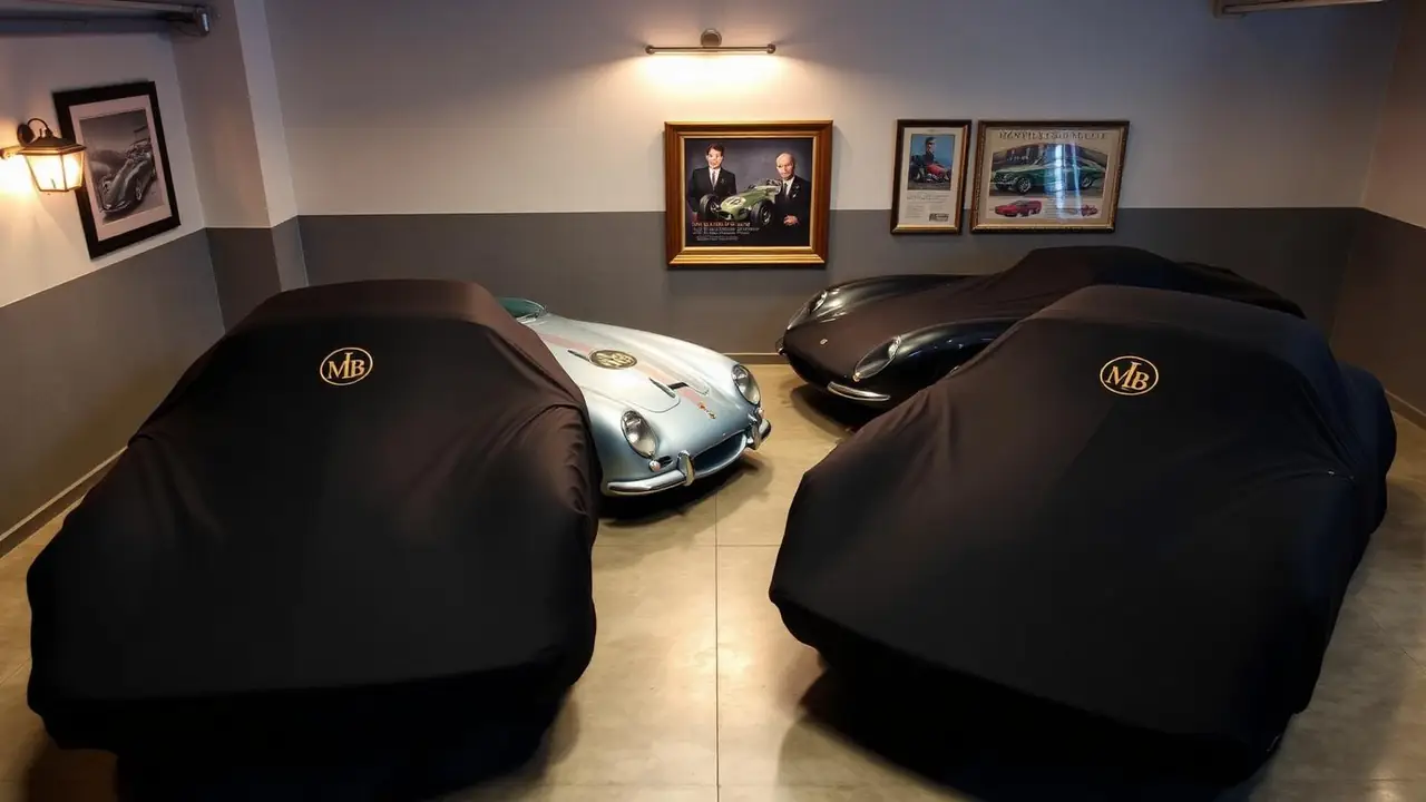 Softgarage mit Logo für Classic-Car-Sammler & Oldtimer-Händler