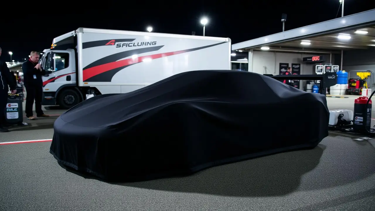 Softgarage mit Logo für Motorsport-Teams & Rennställe